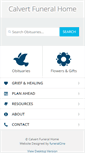 Mobile Screenshot of calvertfuneralhome.com